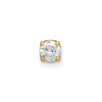 14k Single Stud Diamond Earring