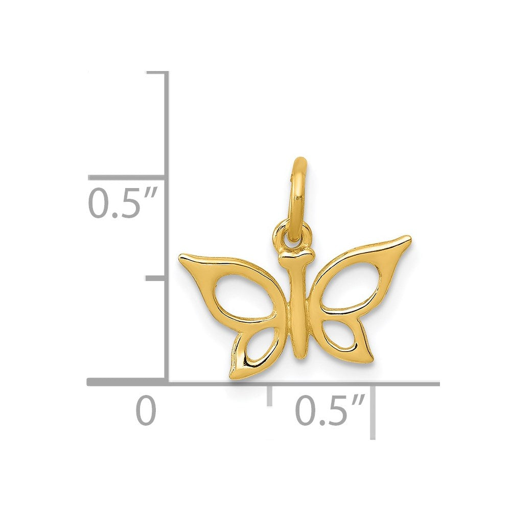 14k Yellow Gold 14k Butterfly Charm