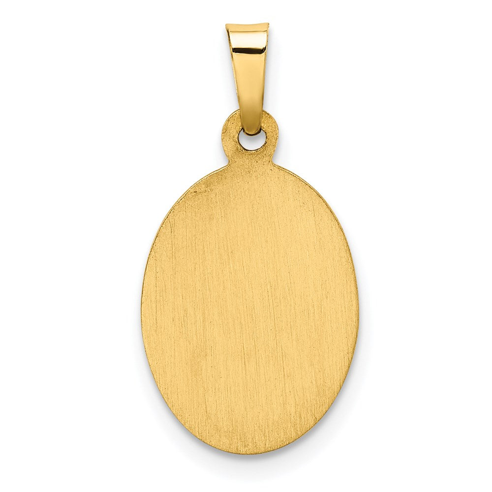 14k Yellow Gold 14k Hollow Our Lady Of Guadalupe Medal Charm