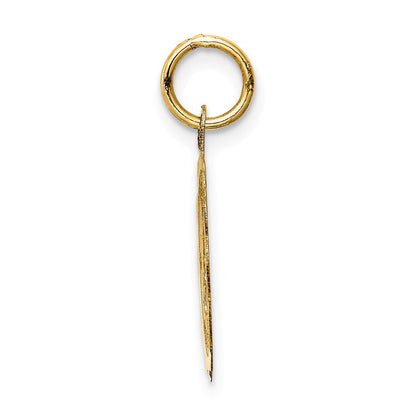 14k Yellow Gold 14k Merry Christmas Disc Charm
