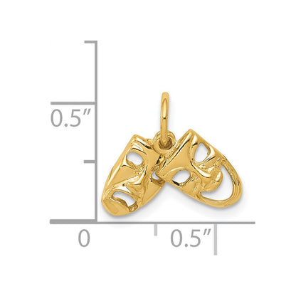 14k Yellow Gold 14k Comedy/Tragedy 2-Piece Charm