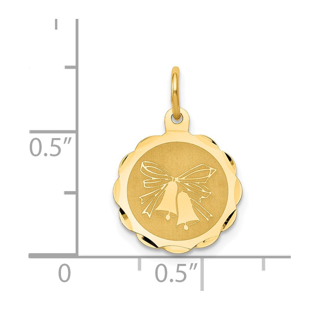 14k Yellow Gold 14K Wedding Bells Charm