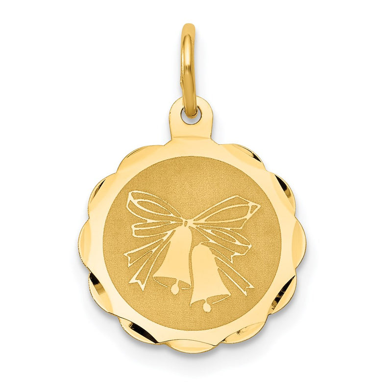 14k Yellow Gold 14K Wedding Bells Charm
