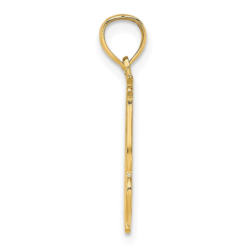 14k Yellow Gold 14K I LOVE YOU Script Charm