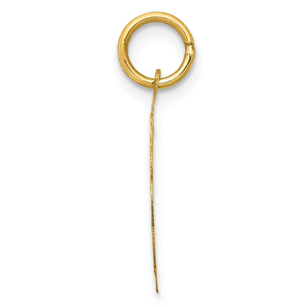 14k Yellow Gold 14k YOU ARE ALWAYS IN MY HEART Disc Charm