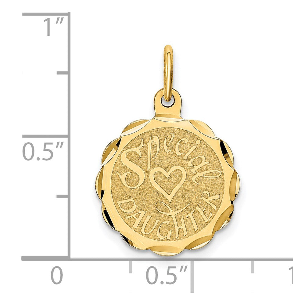 14k Yellow Gold 14K SPECIAL DAUGHTER Charm