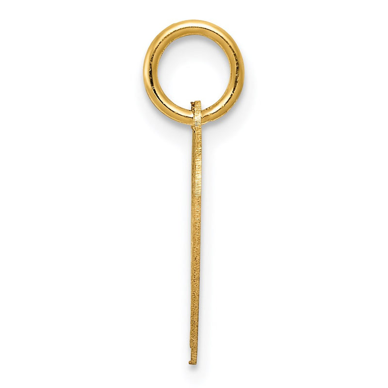 14k Yellow Gold 14k #1 GODDAUGHTER Heart Disc Charm