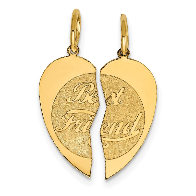 14k Yellow Gold 14K 2-piece BEST FRIEND Charm