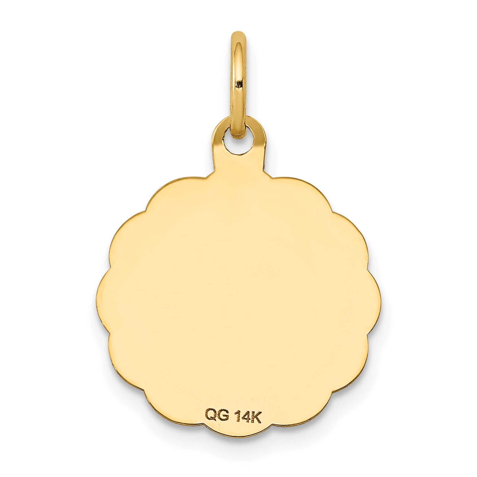 14k Yellow Gold 14k Holy Communion Disc Charm