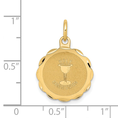 14k Yellow Gold 14k Holy Communion Disc Charm
