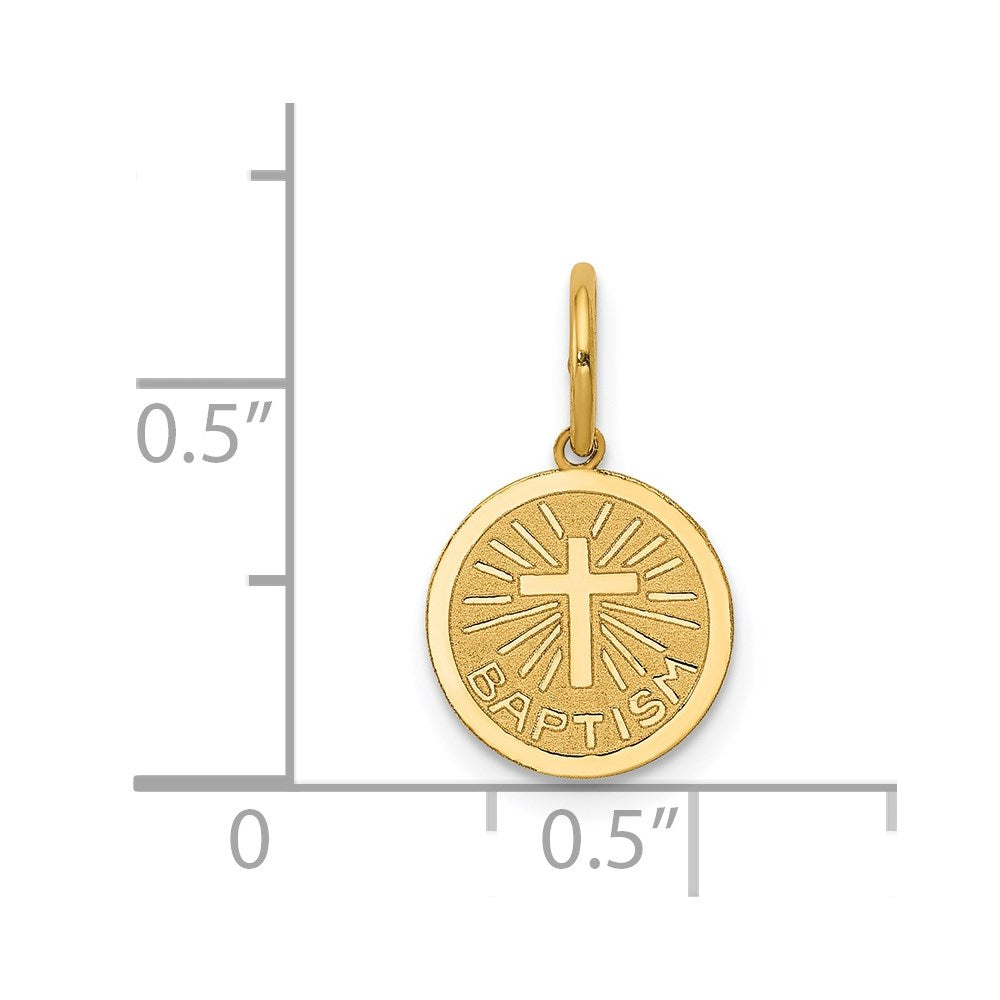 14k Yellow Gold 14k Small Baptism Charm