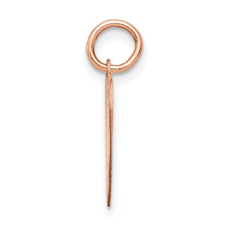 14k Rose Gold 14k Rose Gold Holy Communion Heart Charm