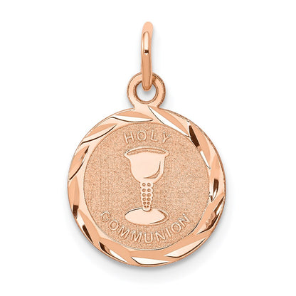 14k Rose Gold 14k Rose-Gold Holy Communion Charm