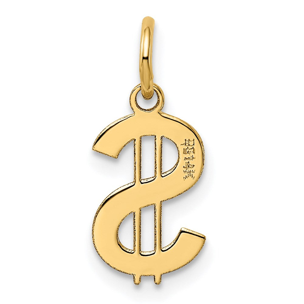 14k Yellow Gold 14k Polished Dollar Sign Charm