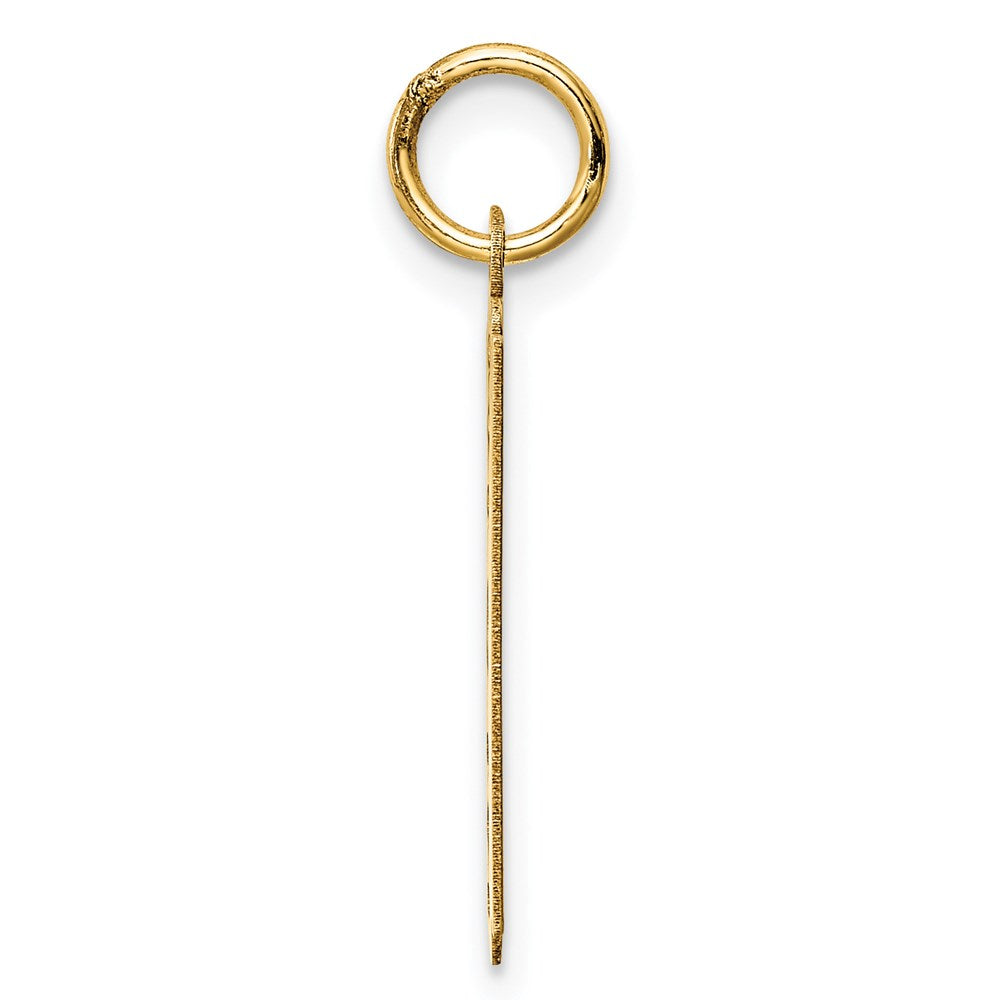 14k Yellow Gold 14k Polished Razor Blade Charm