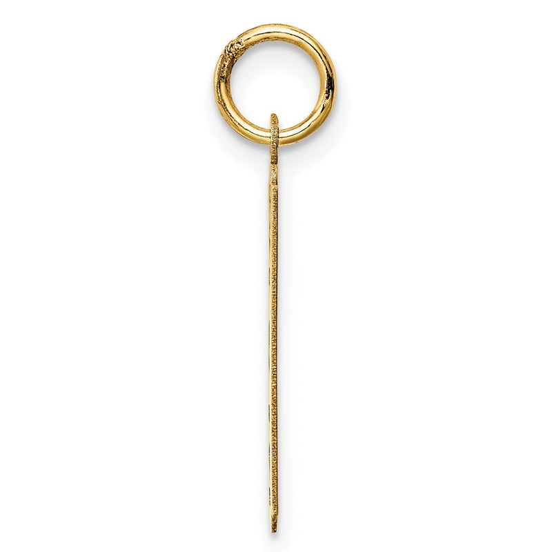 14k Yellow Gold 14k Polished Razor Blade Charm