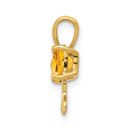 14k Yellow Gold 14k Gold Polished Citrine Bow Pendant