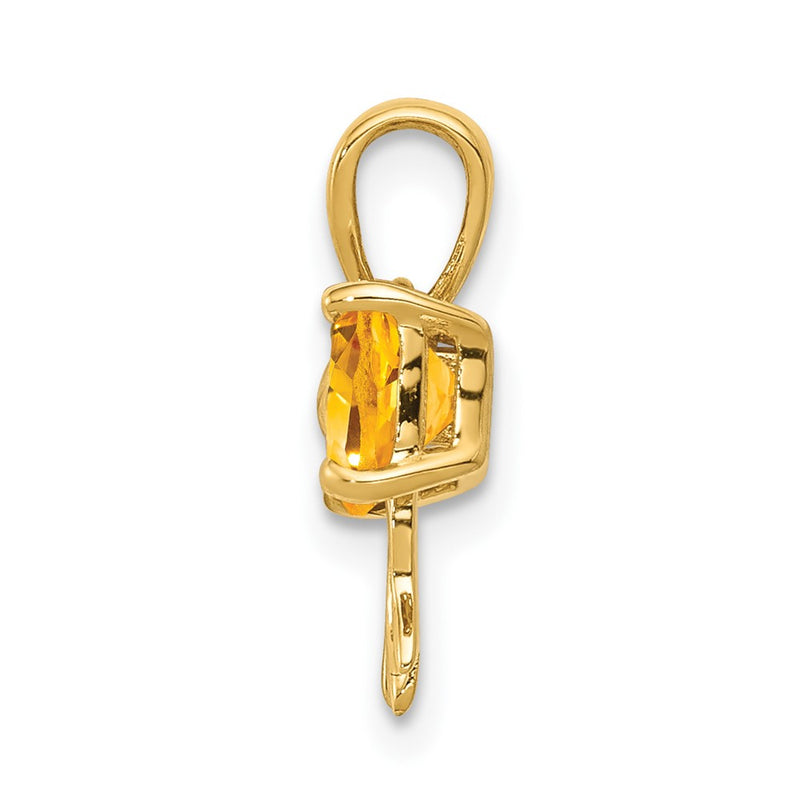 14k Yellow Gold 14k Gold Polished Citrine Bow Pendant