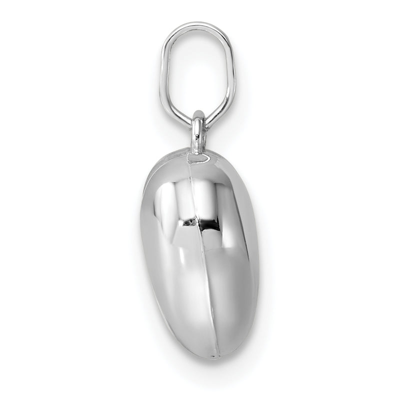 14k White Gold 14k White Gold 3D Puffed Heart Pendant