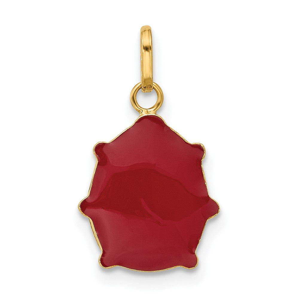 14k Yellow Gold 14k Enameled Ladybug Charm