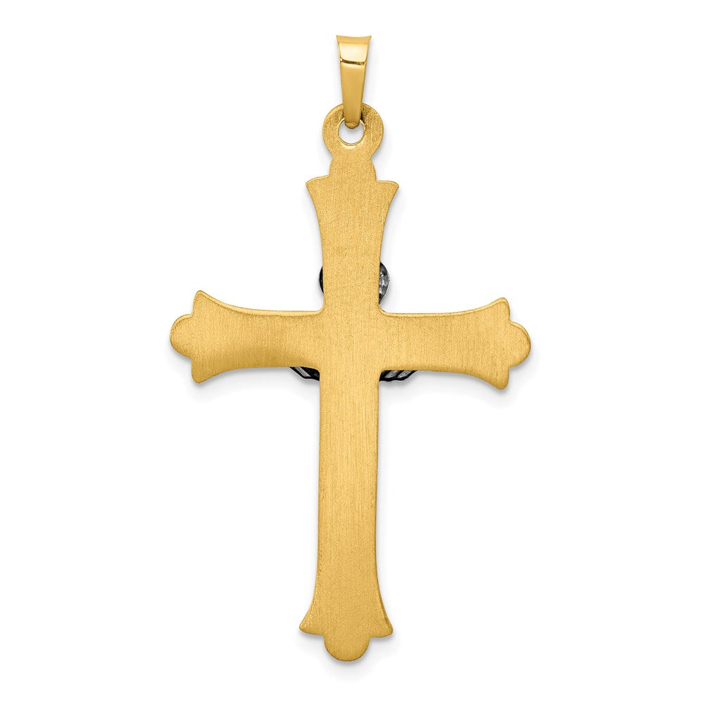 14k Two-tone 14k Two-tone Claddagh Cross Pendant