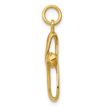 14k Yellow Gold 14k Polished Cross Charm