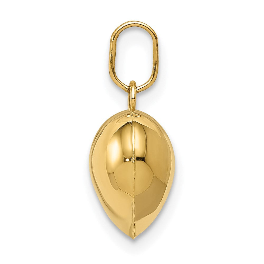 14k Yellow Gold 14K Polished 3-D Puffed Heart Pendant