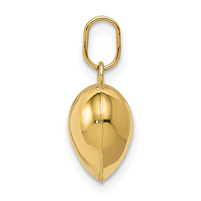 14k Yellow Gold 14K Polished 3-D Puffed Heart Pendant