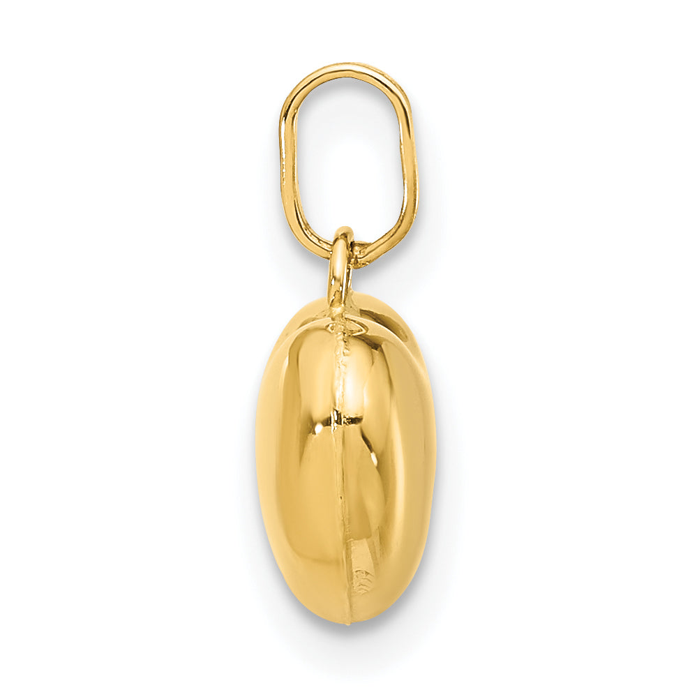 14k Yellow Gold 14K Polished 3-D Puffed Heart Pendant