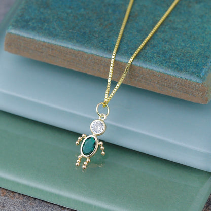 14K Yellow Gold .7mm Box With Lobster Clasp Chain Necklace