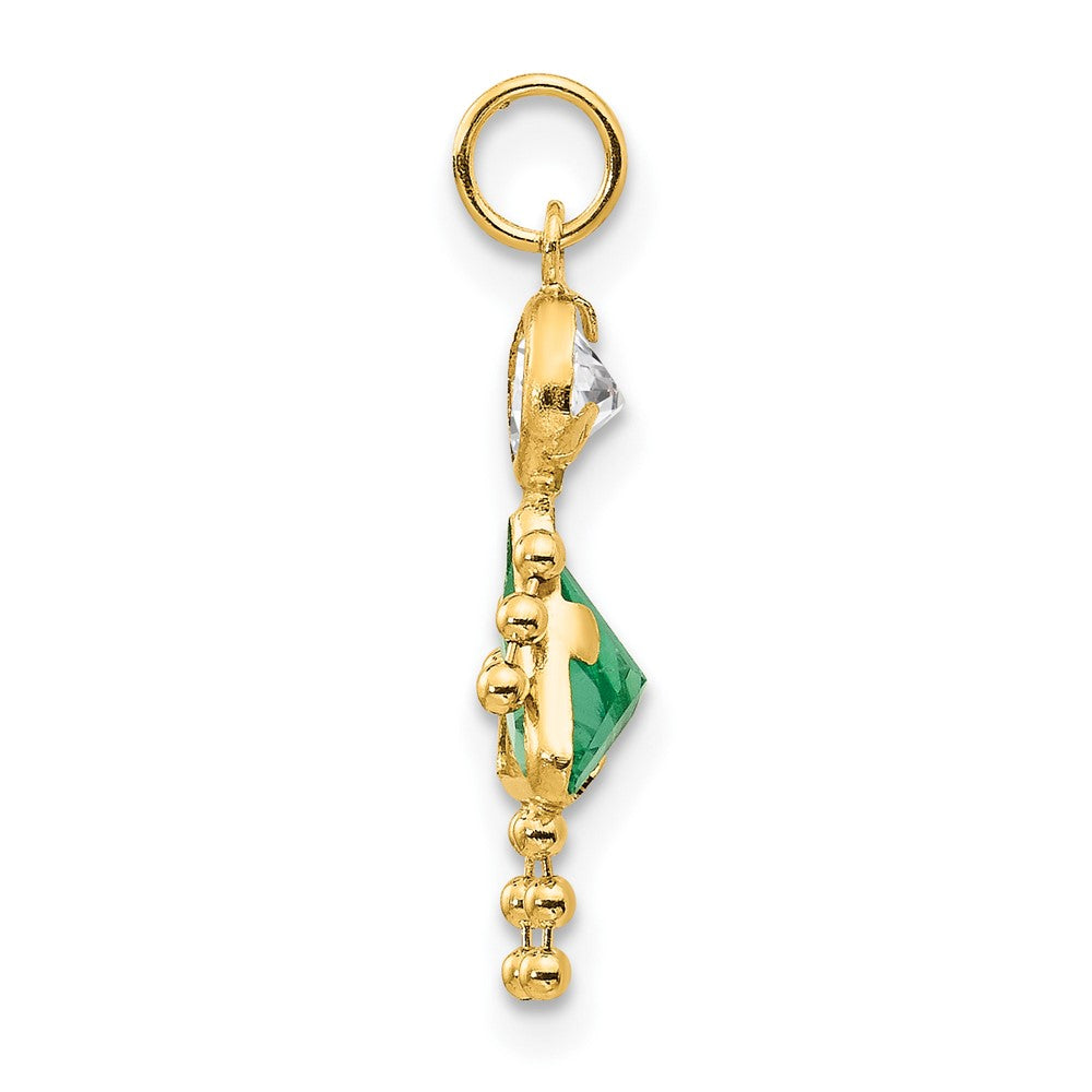 14k Yellow Gold 14k August Girl Birthstone Charm