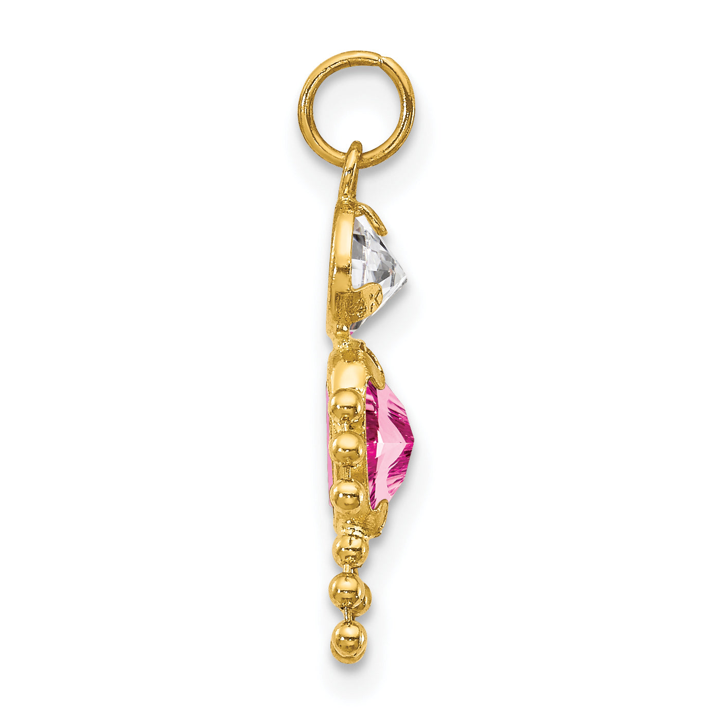 14k Yellow Gold 14k October Boy Birthstone Charm