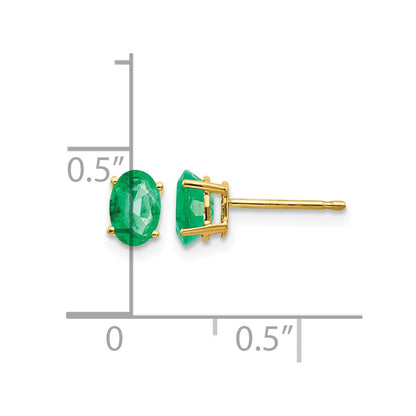 14k-yellow-gold-6x4mm-oval-emerald-earrings-xe86e