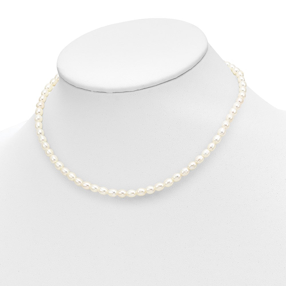 14K Yellow Gold White Freshwater Cultured Pearl 14 In. Necklace, 5 In. Bracelet & Earring Set
