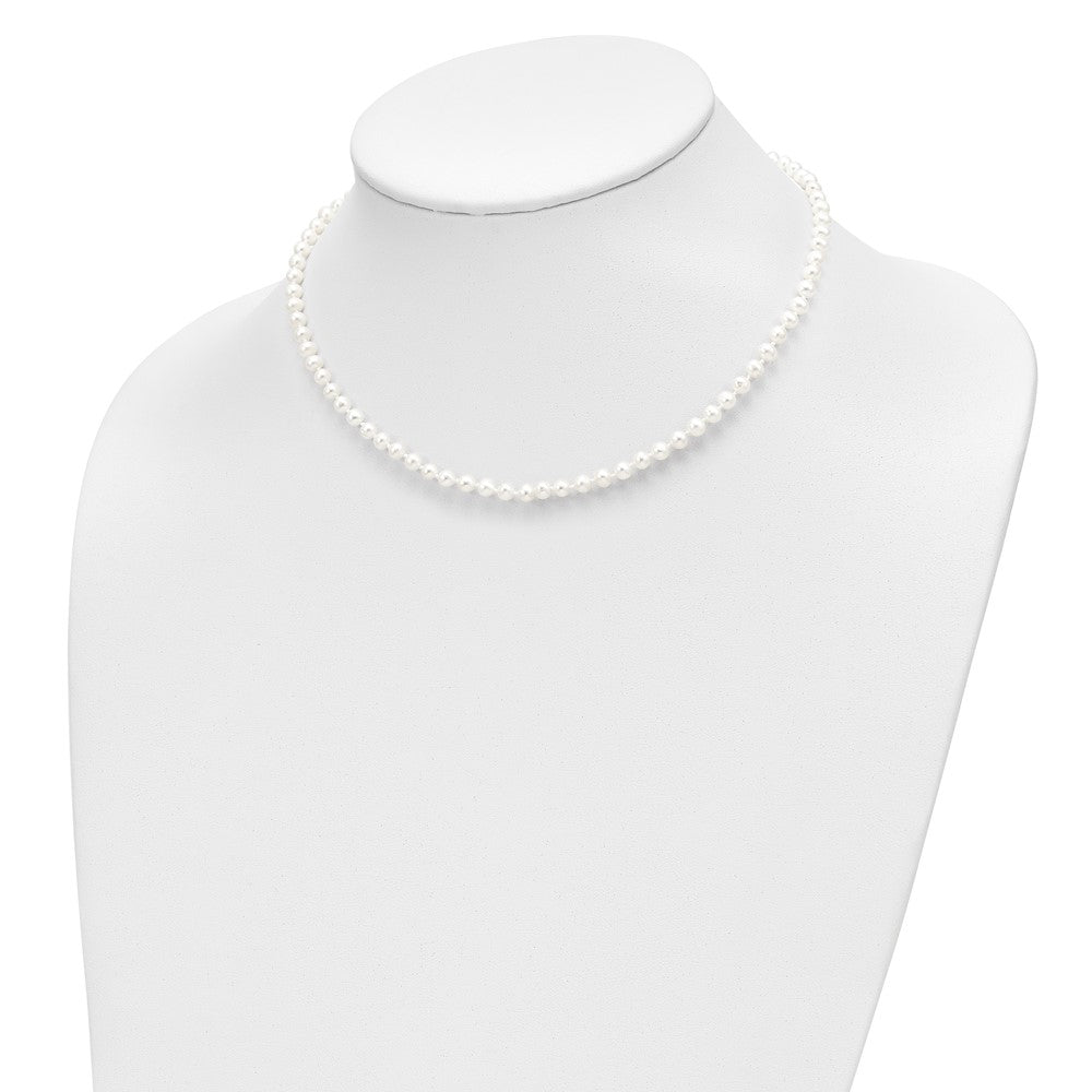 14K Yellow Gold 4-5mm Freshwater Cultured Pearl 5 w/1 Ext Bracelet 14 w/1 Ext Neck Earring Set