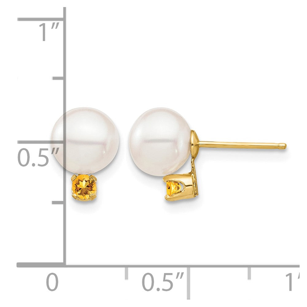 14k-yellow-gold-7-75mm-white-round-freshwater-cultured-pearl-and-14ci-citrine-post-earrings-xf753e-ci