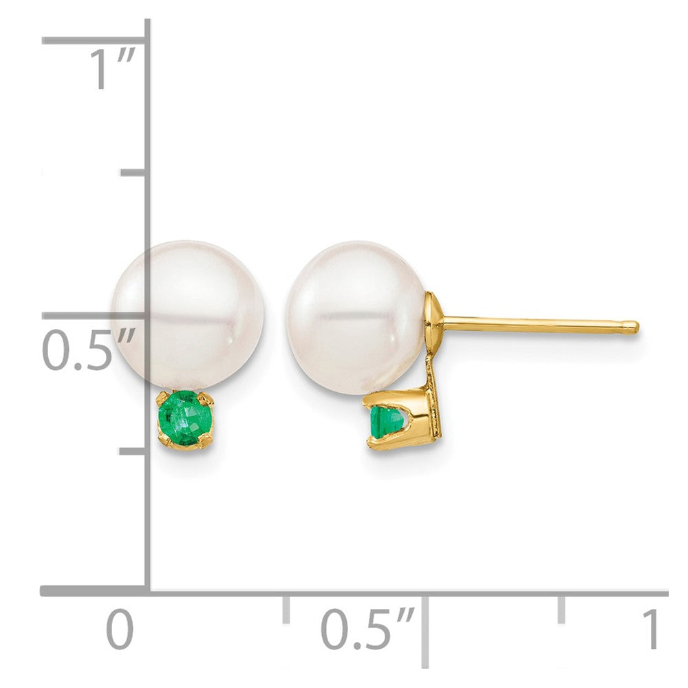14k-yellow-gold-7-75mm-white-round-freshwater-cultured-pearl-and-18em-emerald-post-earrings-xf753e-e