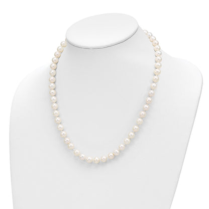 14K Yellow Gold 8-9mm Near Rnd Fwc Pearl Earring w/1in Ext Bracelet w/2in Necklace Set