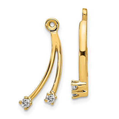 14k A Diamond Earring Jacket