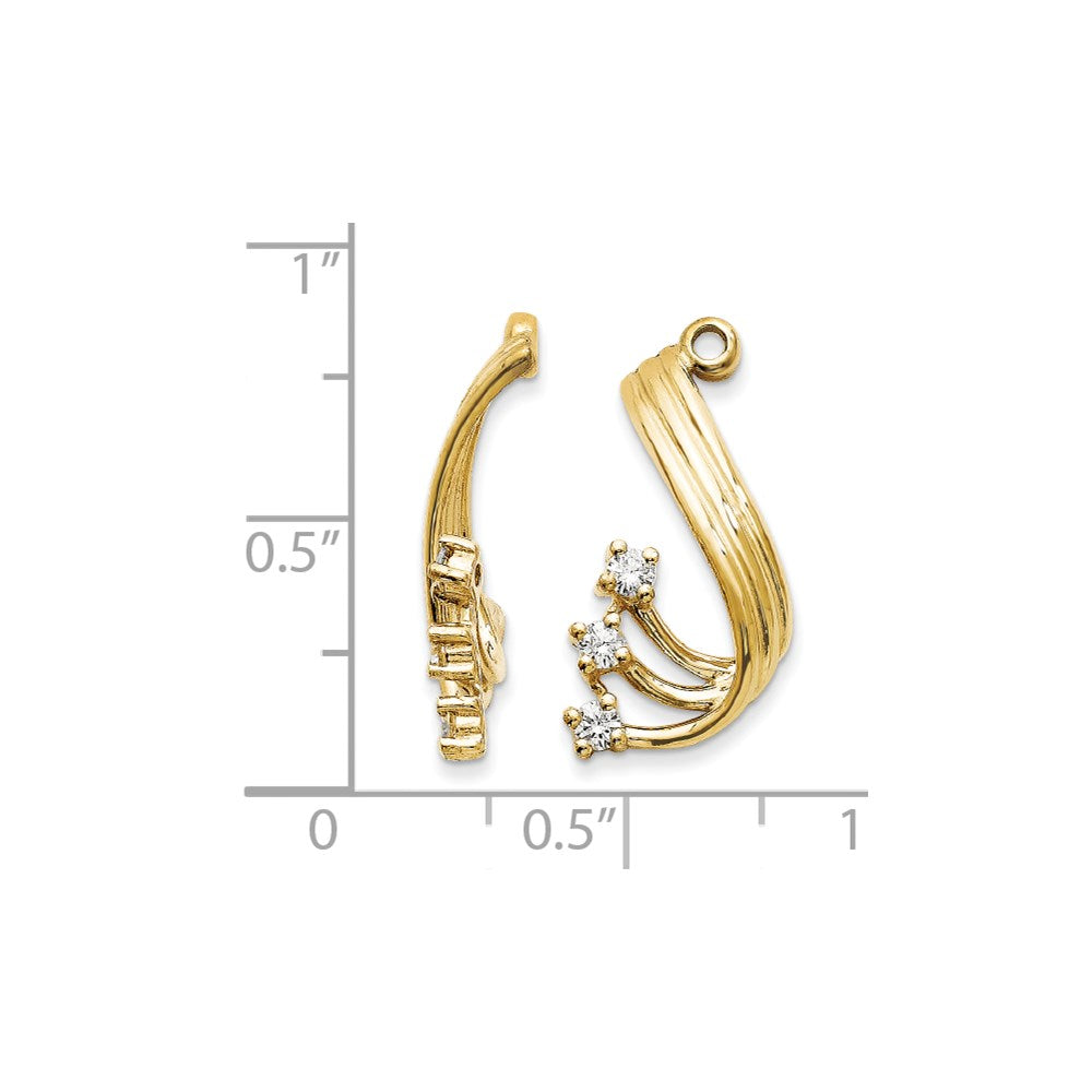 14k VS Diamond earring jacket