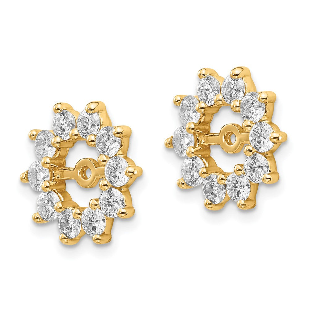 14k A Fancy Diamond Earring Jacket