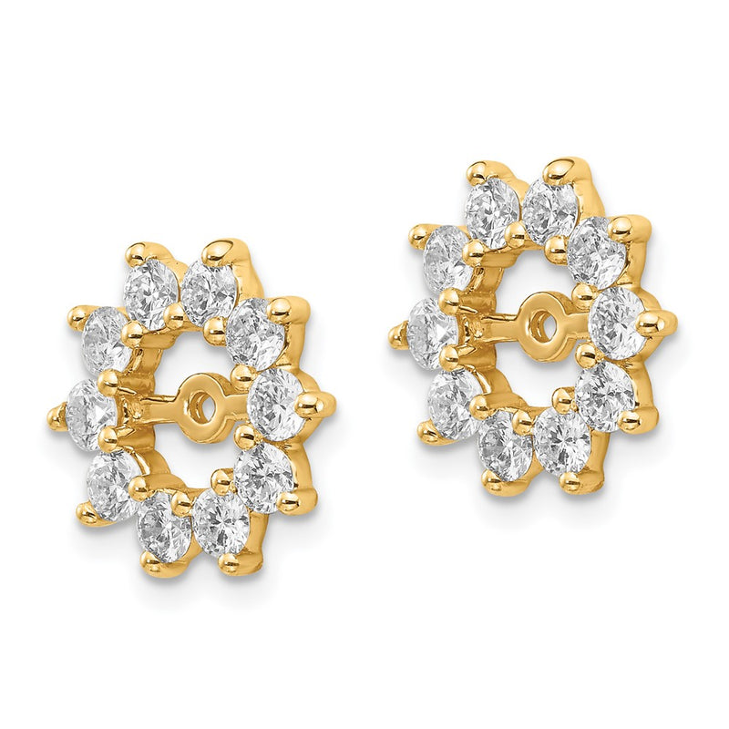 14k AA Fancy Diamond Earring Jacket