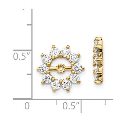 14k A Fancy Diamond Earring Jacket