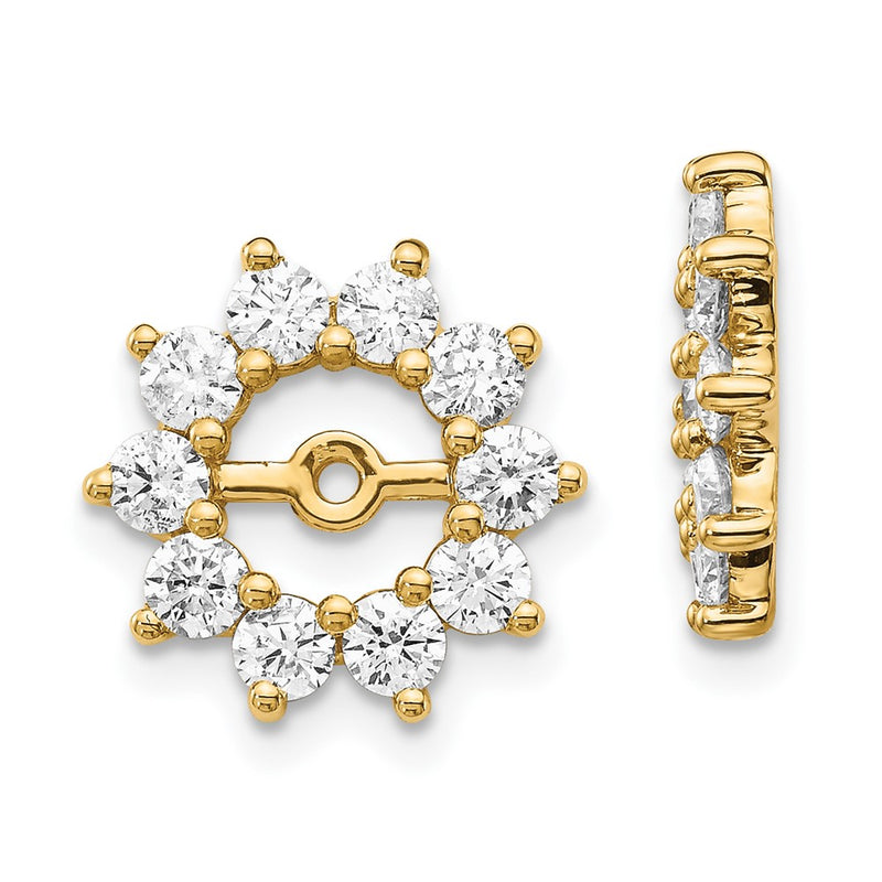 14k A Fancy Diamond Earring Jacket