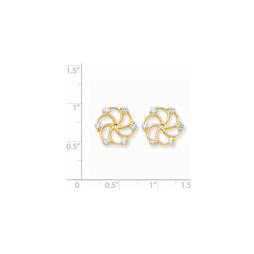 14k AAA Diamond Earring Jacket