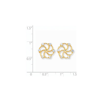 14k AAA Diamond Earring Jacket