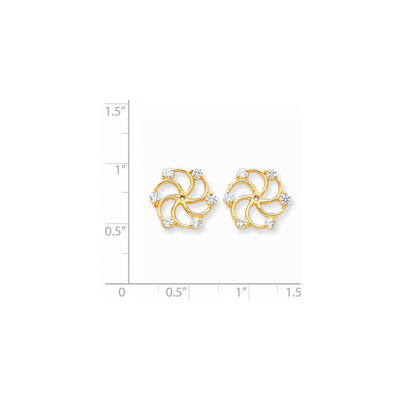 14k AAA Diamond Earring Jacket
