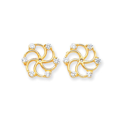14k AAA Diamond Earring Jacket