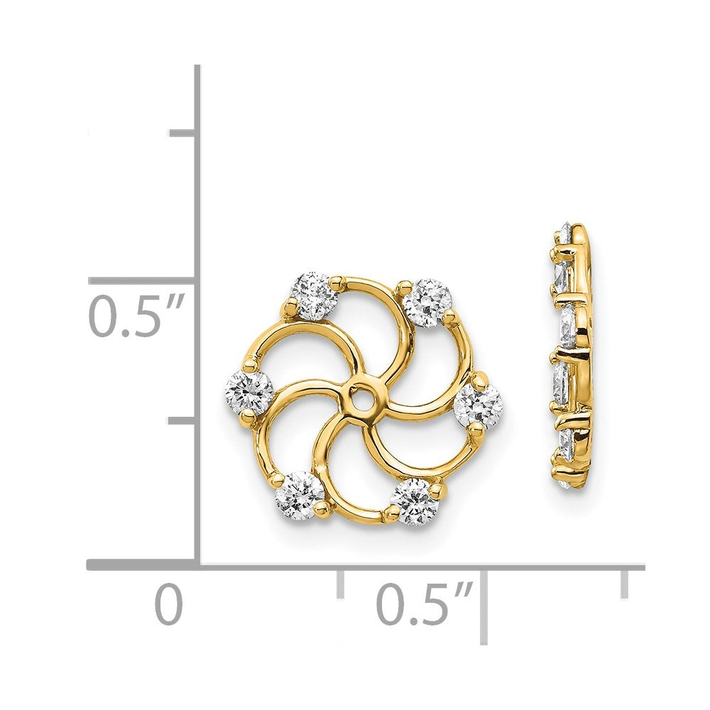 14k AA Diamond Earring Jacket