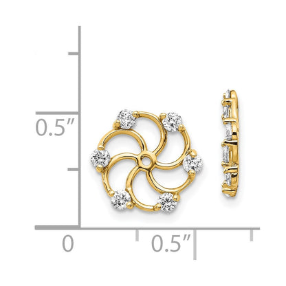 14k AAA Diamond Earring Jacket